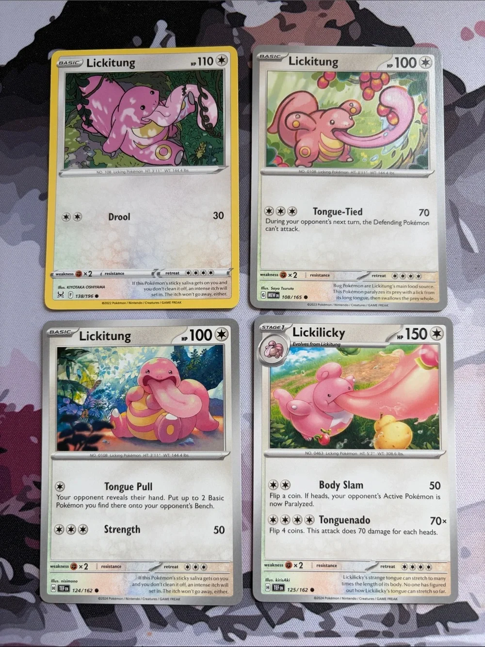 Lickitung & Lickilicky Collection Lot | 4 Pokémon Cards | ✨5/$25✨